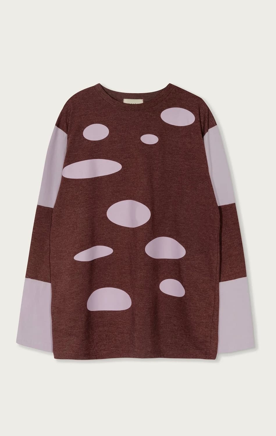 페스토 도트 블럭 티셔츠 (wine) 상품이미지2