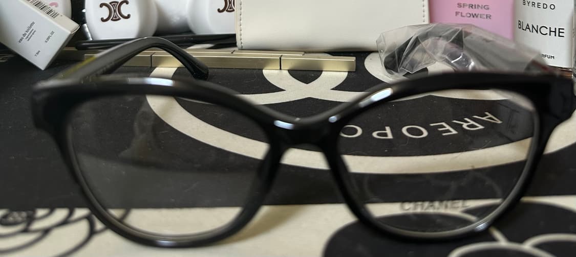 샤넬 안경 블랙 뿔테 상품이미지1