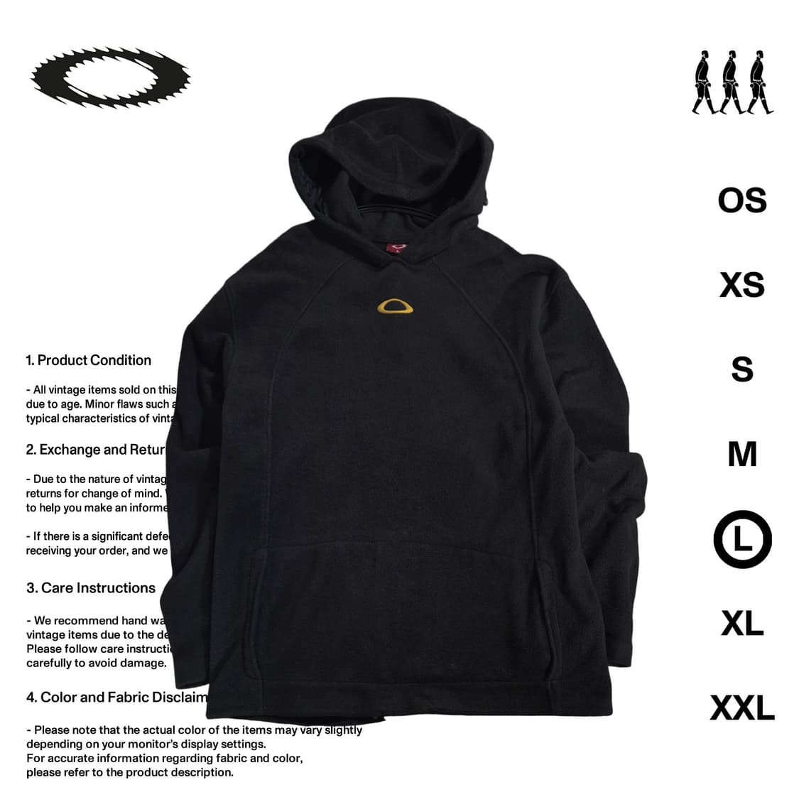 오클리 소프트웨어 플리스 후드티 L사이즈 상품이미지1