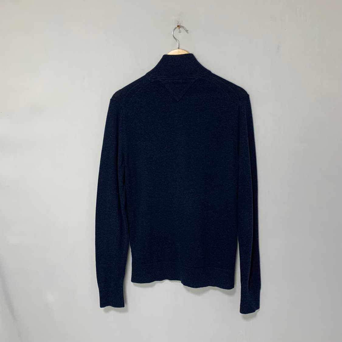 타미힐피거 네이비 니트 집업 가디건 피마코튼 캐시미어 혼방 빈티지 상품이미지4