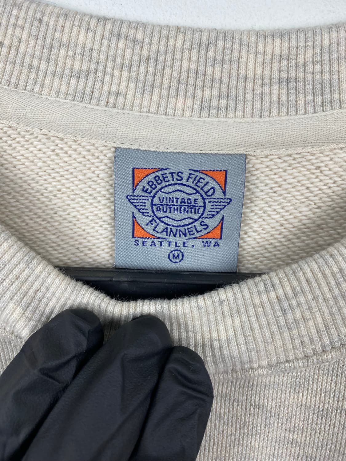 새상품 이벳필드 오트밀 맨투맨 스웻셔츠M 상품이미지6