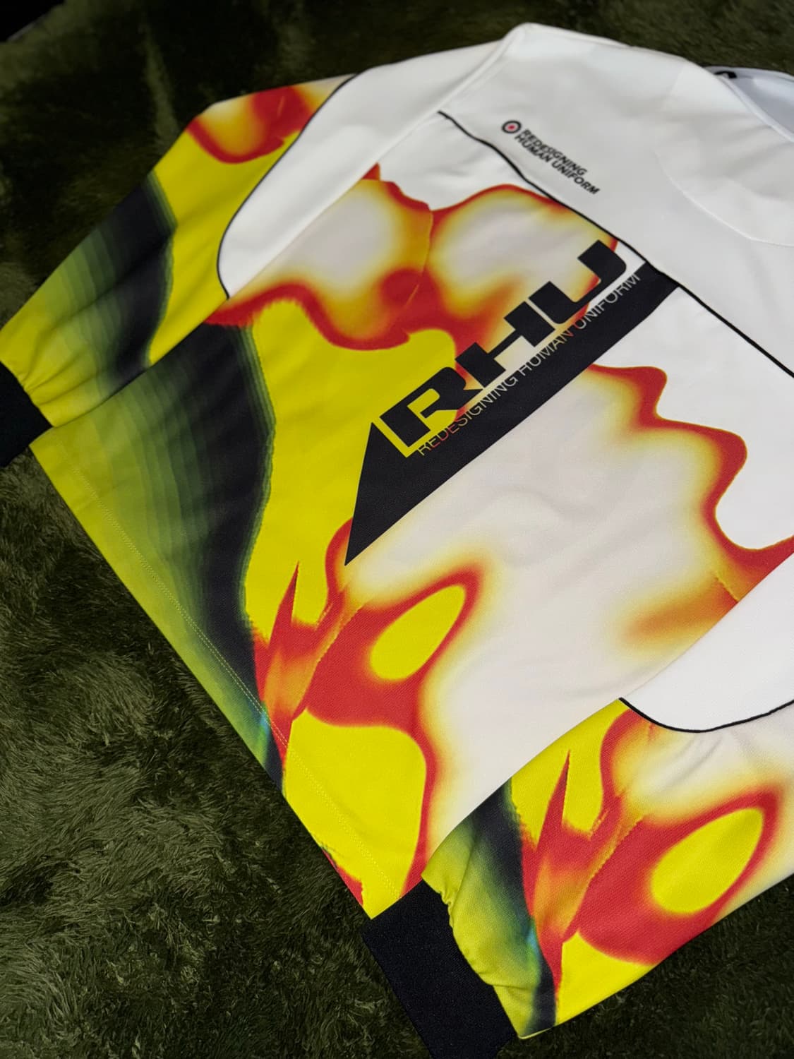 [L-XL] 자라 X 루드 루이지 콜라보 저지 롱슬리브 플레임 화이트 상품이미지10