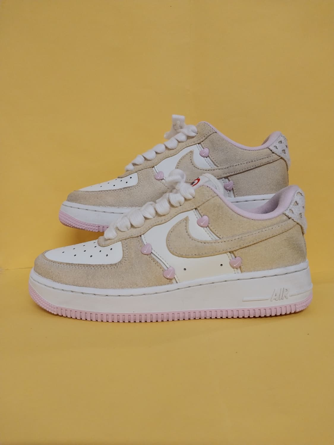 여성 나이키 에어포스1 발렌타인데이 핑크 폼 운동화 (245) 상품이미지1