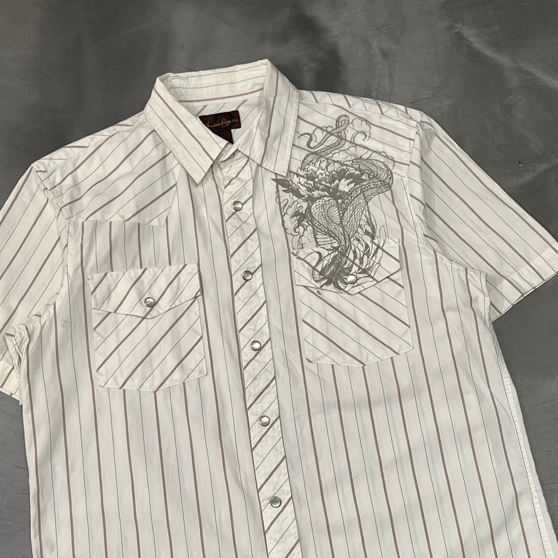  아메리칸 레그 씨 스트라이프 그래픽 하프 셔츠 y16316 상품이미지3