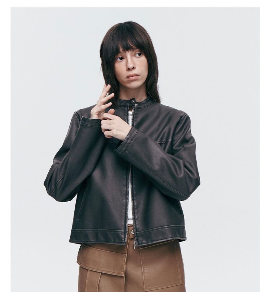 브플먼트 비건레더 자켓 상품이미지5