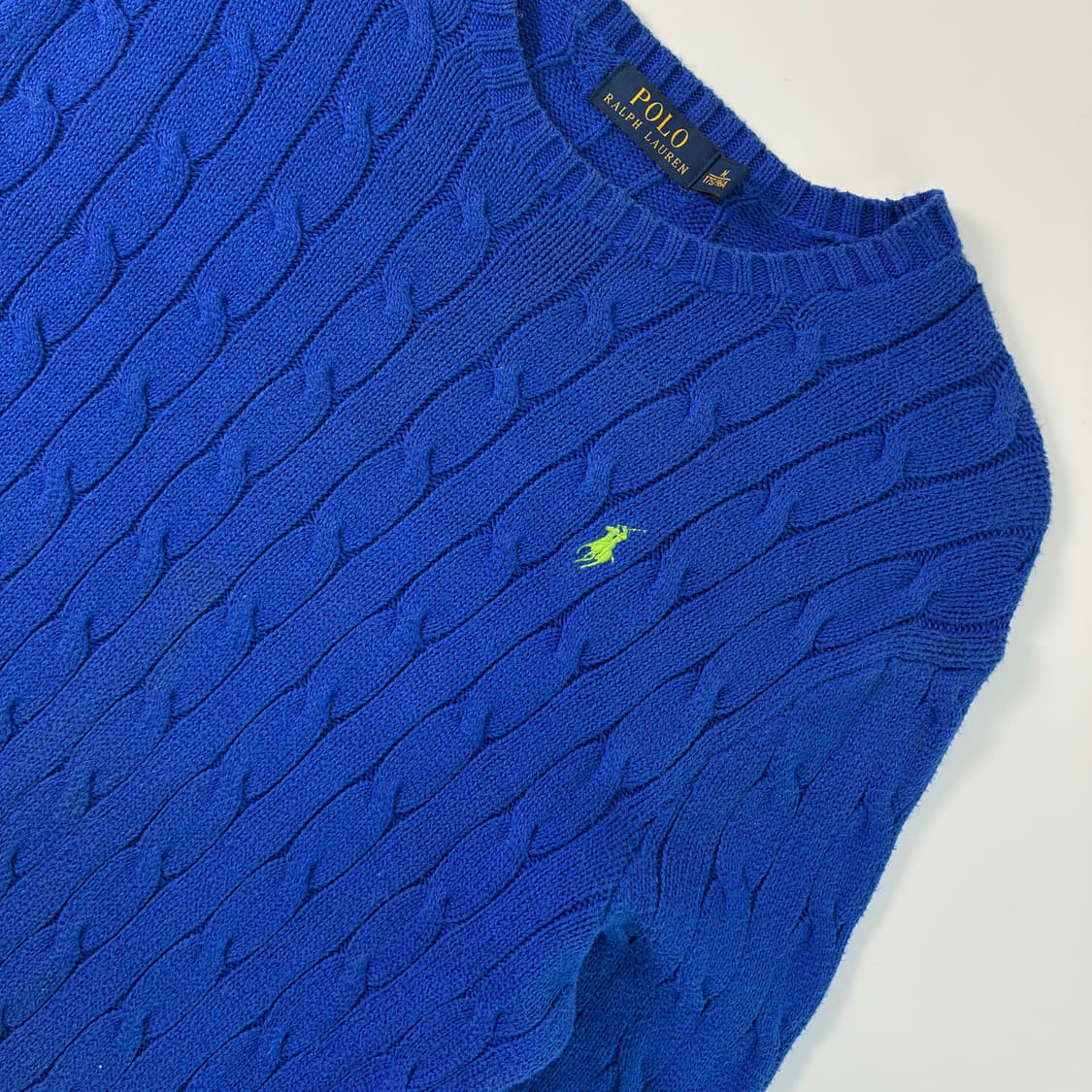 Polo 폴로 랄프로렌 딥 블루 케이블 라운드 니트 상품이미지2