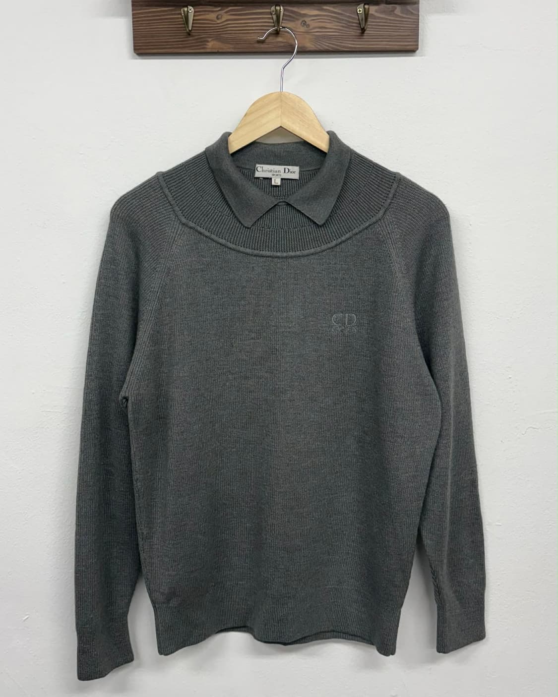 [L] 크리스찬 디올 스포츠 카라 니트 스웨터 상품이미지1