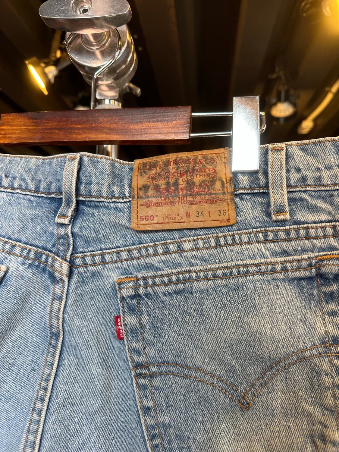 90s 리바이스560 데님 팬츠 34x36 made in usa 상품이미지6