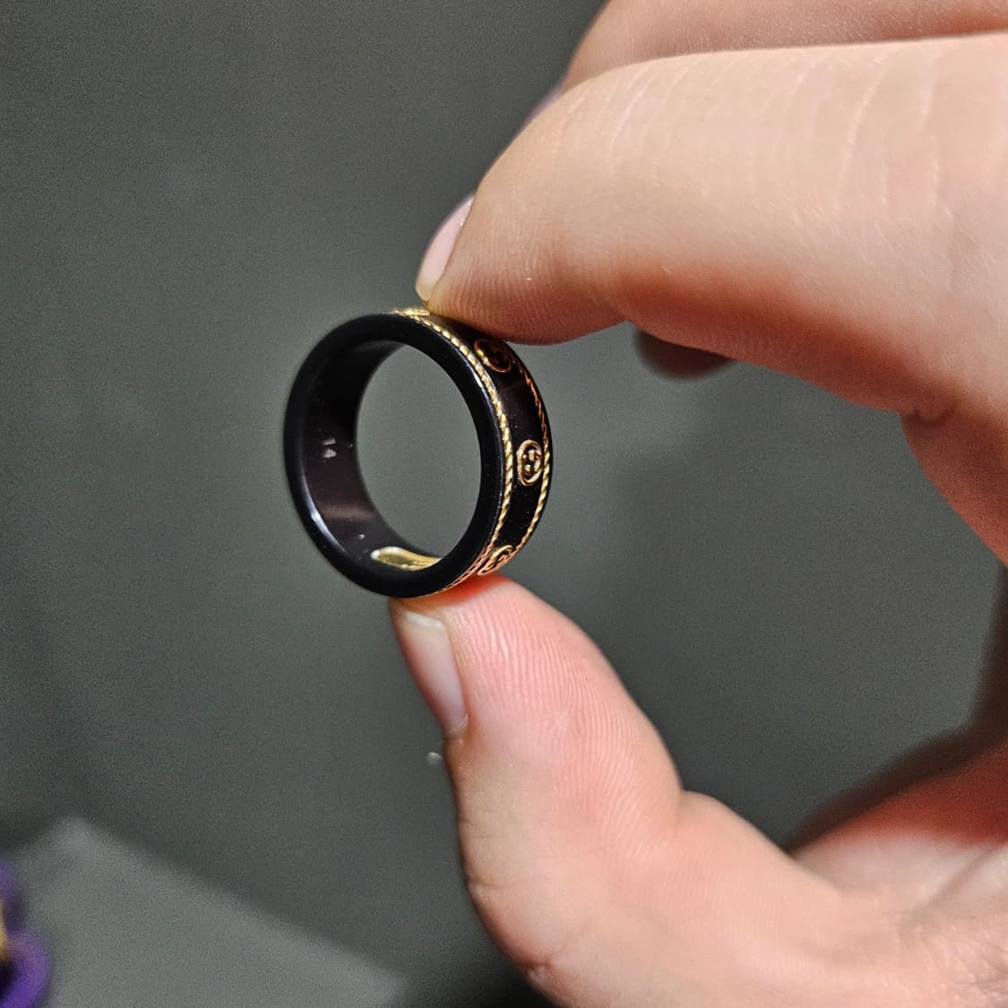 구찌 잼스톤 아이콘 GG로고 반지 상품이미지3