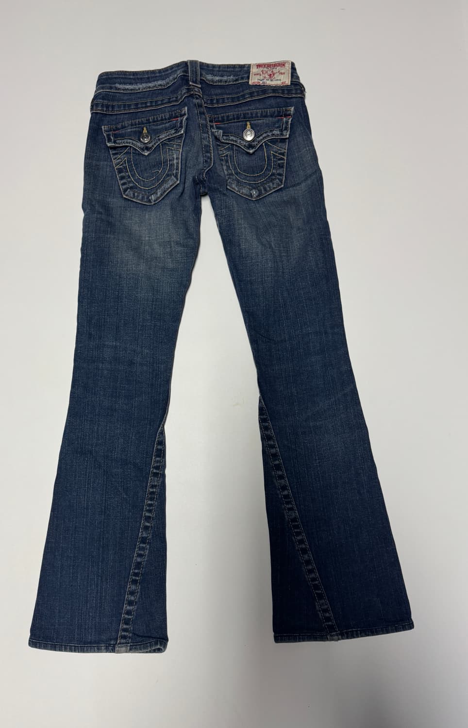 여성 트루릴리젼 찢청 빈티지 워싱 부츠컷 데님팬츠 29.1인치 상품이미지2