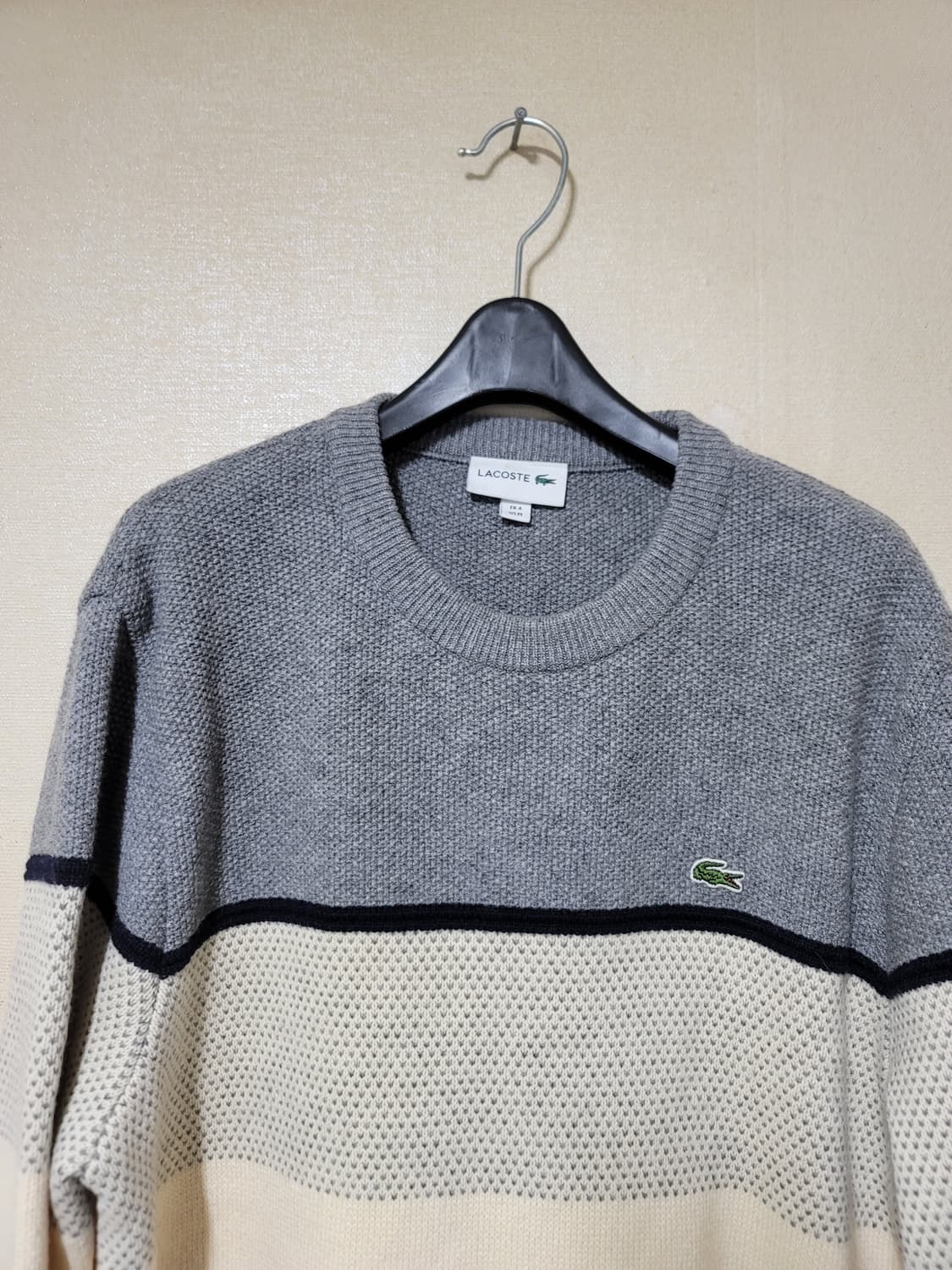 라코스테 컬러블럭 풀오버 니트 상품이미지2