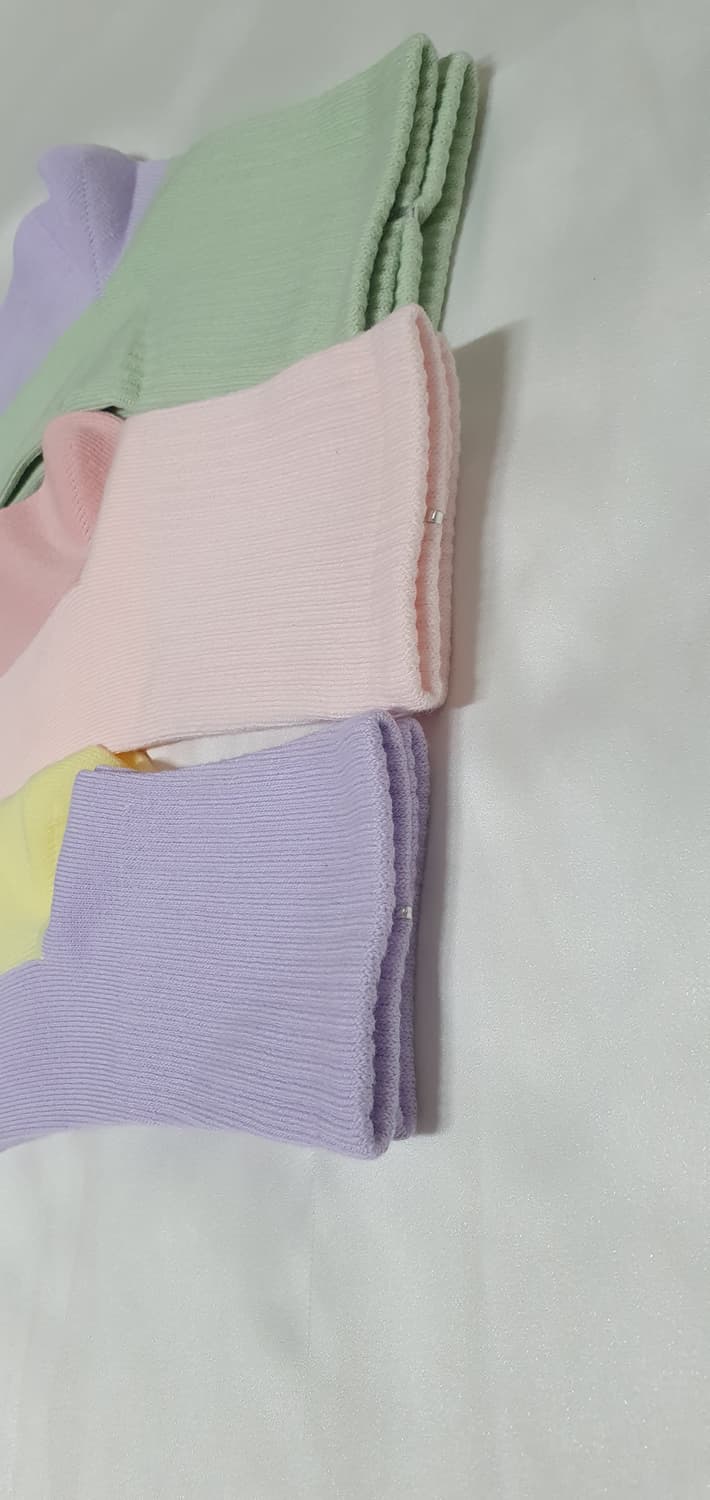 3컬레 가격~ 파스텔톤 아이스크림톤 투톤 양말  상품이미지5