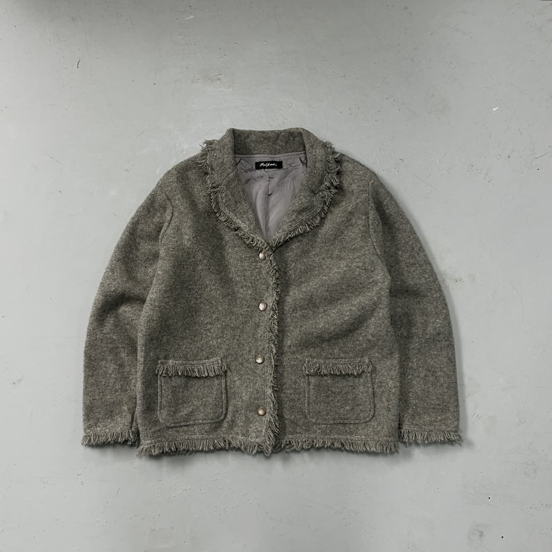 JPN VTG 프린지 울 자켓  상품이미지1