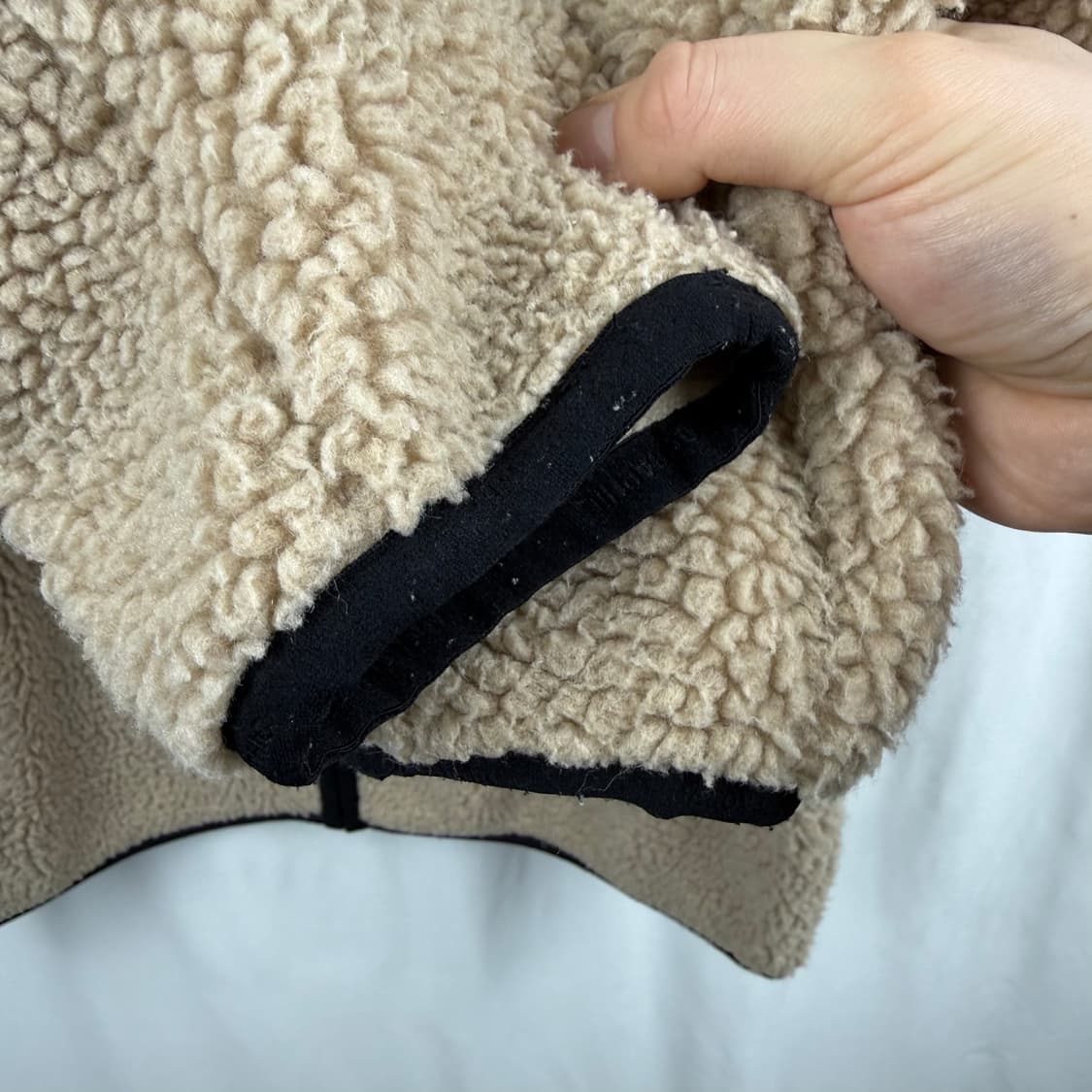 (M) 내셔널지오그래픽 포켓 양털 셰르파 플리스 자켓 베이지 상품이미지4