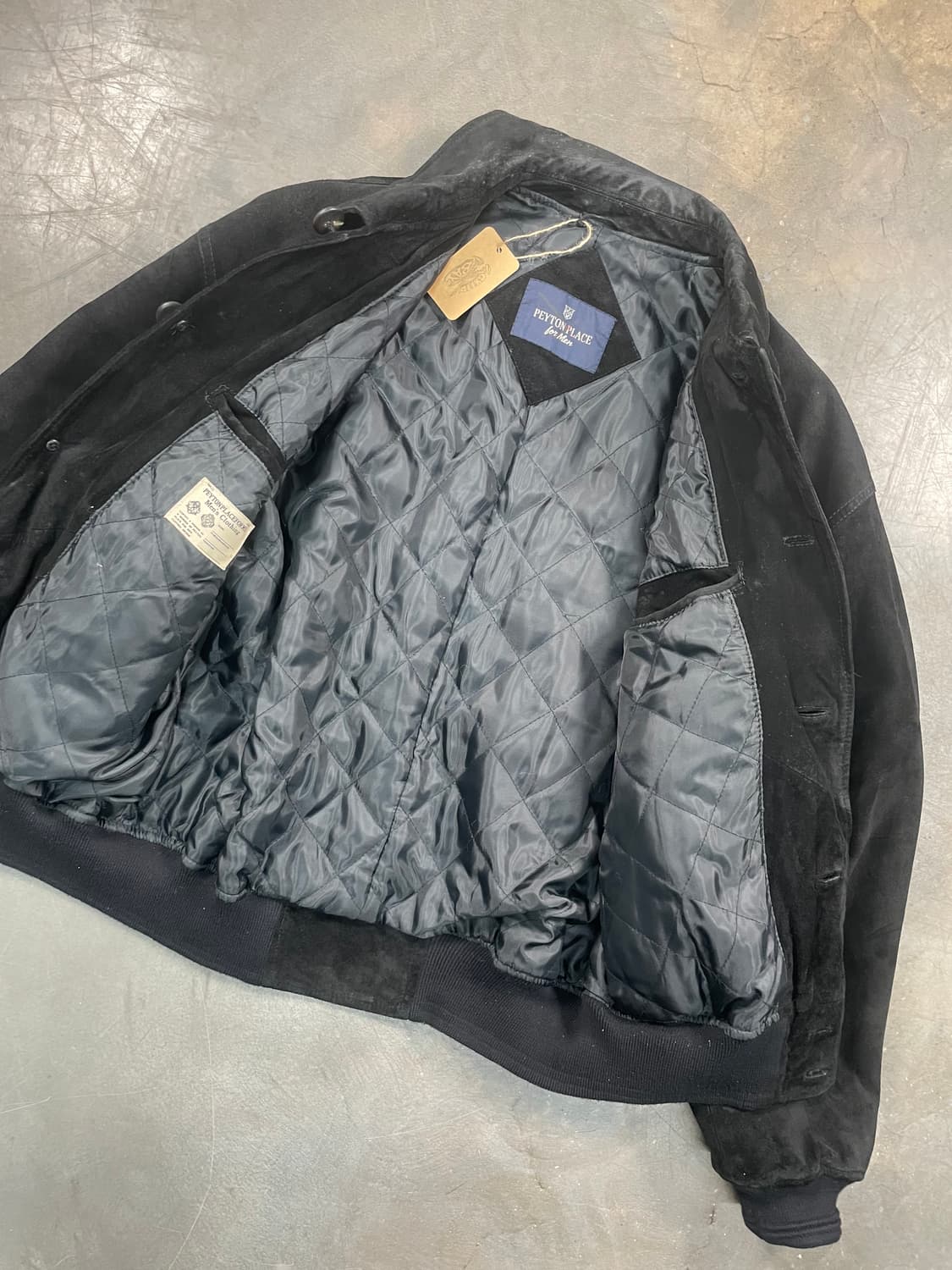 빈티지 스펠아웃 스웨이드 바시티 자켓 상품이미지7