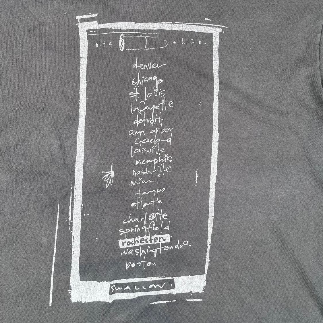 빈티지 펄잼 90s Freak 투어 반팔 상품이미지7