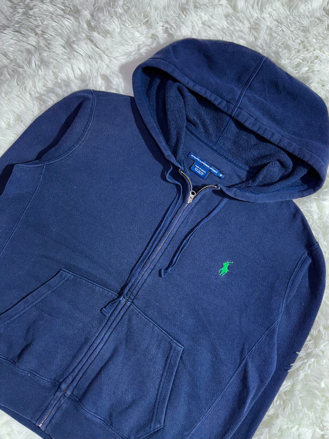 폴로 랄프로렌 네이비 그린포니 후드집업  상품이미지4