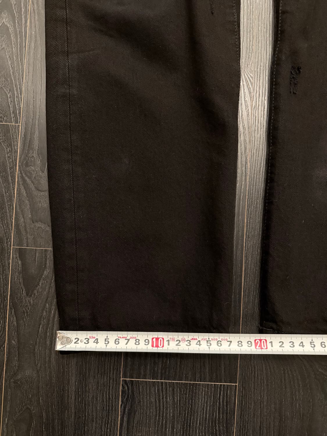 생로랑 스트레이트 핏 블랙 데님 33 상품이미지9