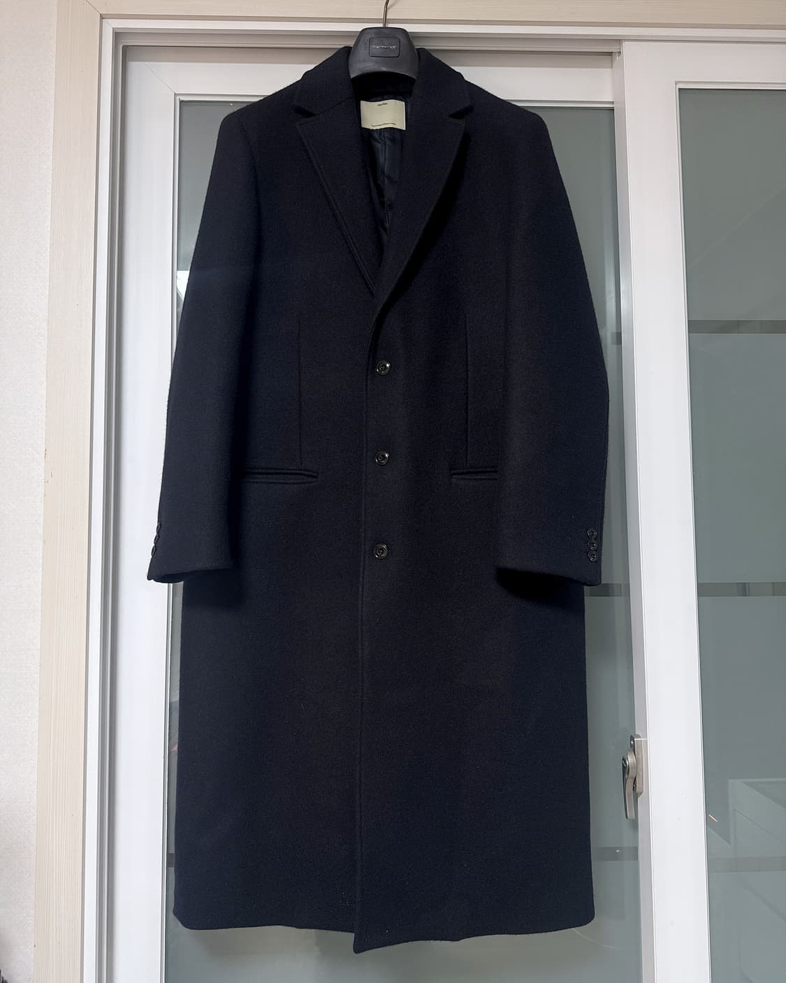 포터리 울 싱글 코트 블랙 2 상품이미지1