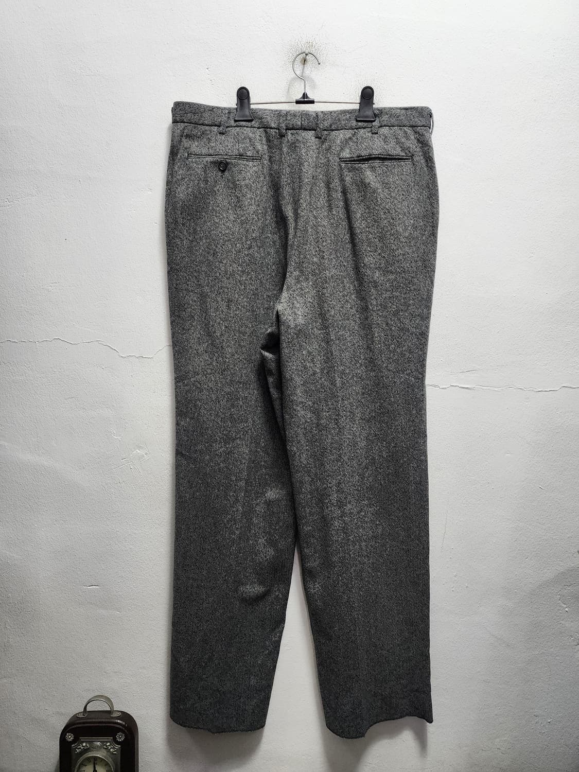 (새상품) wool 모직 인디안 투턱 헤링본 슬랙스 38' 상품이미지2