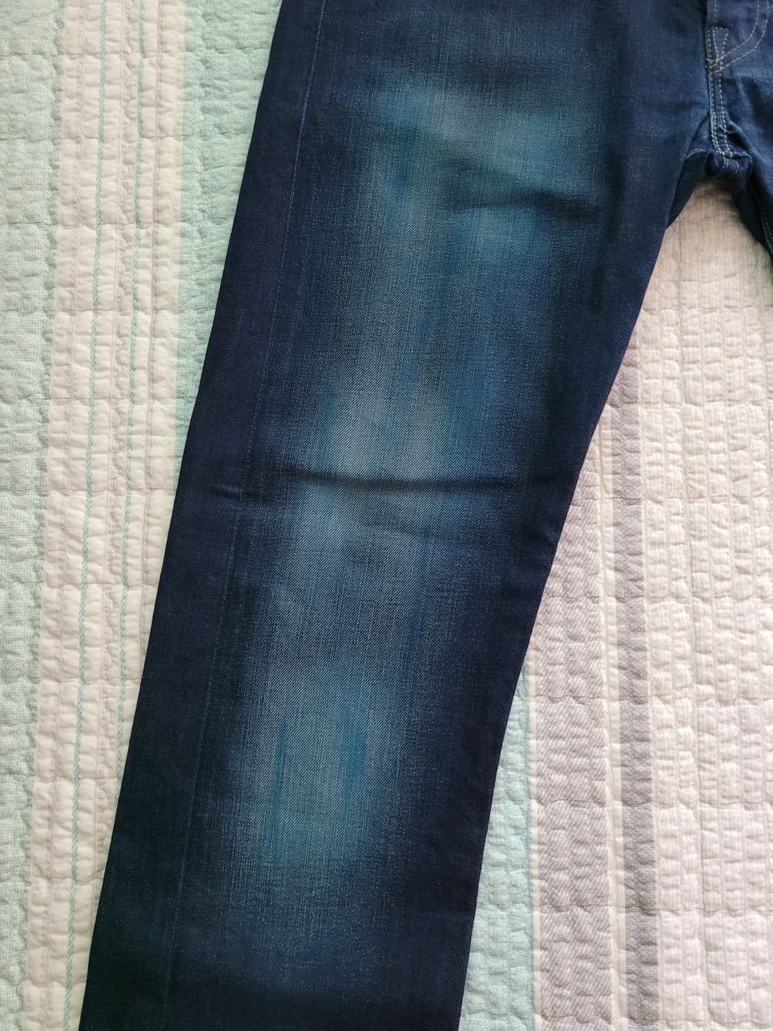 리바이스 501 오리지널 레귤러스트레이트 인디고 블루 염색진 32사이즈 상품이미지2