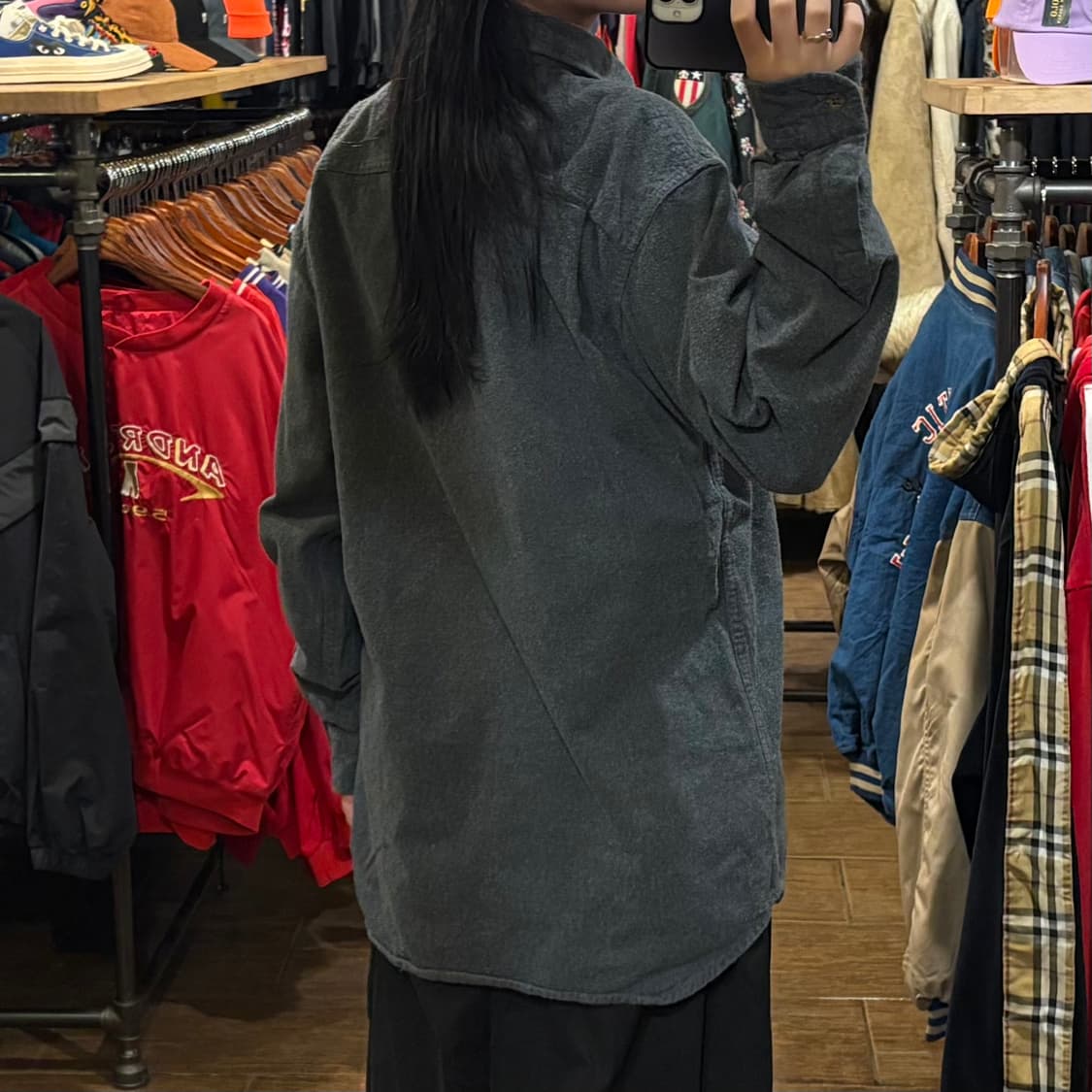 [HI]  Carhartt 칼하트 투포켓 긴팔셔츠 그레이 상품이미지5