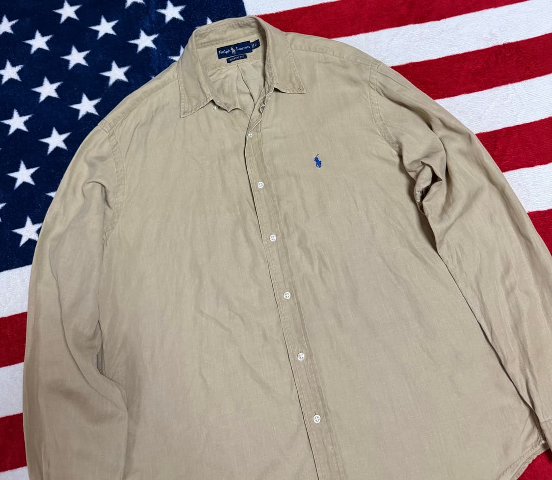 폴로랄프로렌 린넨셔츠 빈티지linen shirt vintage shirt 상품이미지4