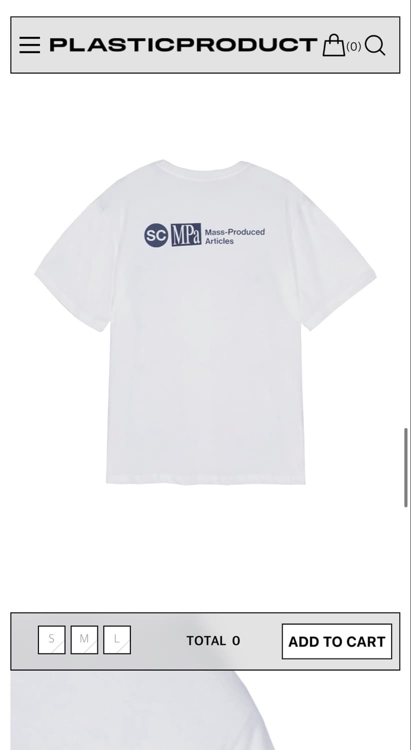 플라스틱프로덕트 MPa SPEED CTRL T-SHIRT (WHITE) 상품이미지2