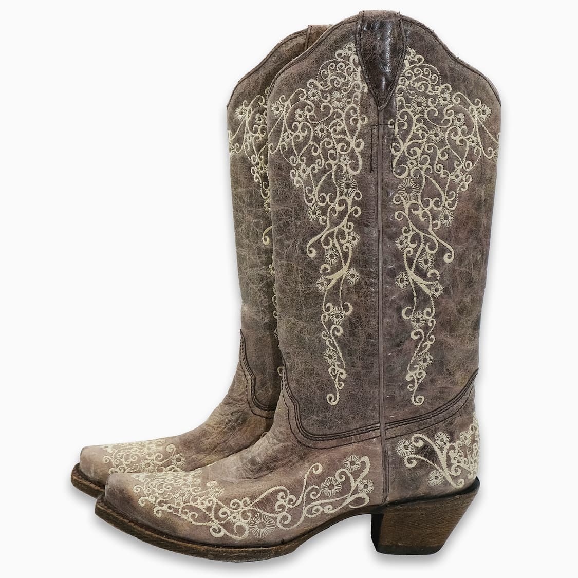 코랄(CORRAL)웨스턴 레더 부츠 7M(240)사이즈 BT24005 상품이미지3