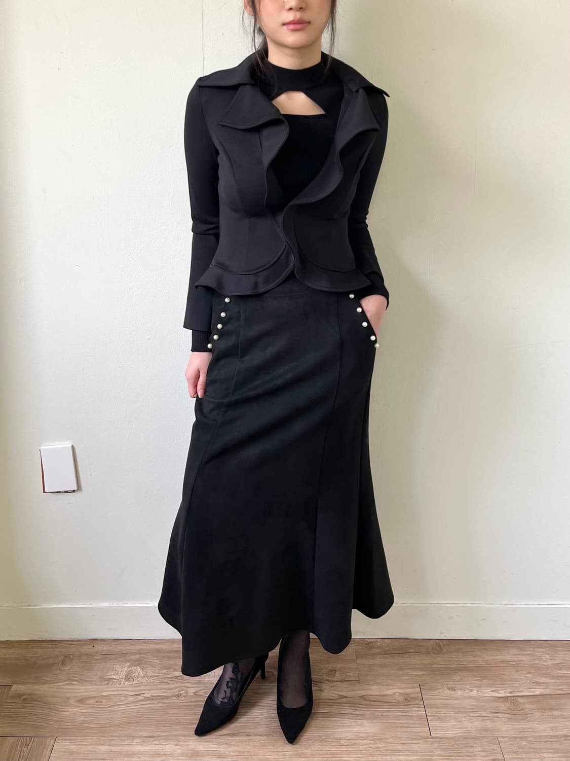 Lax Dan Tia 진주아트 스커트 상품이미지3