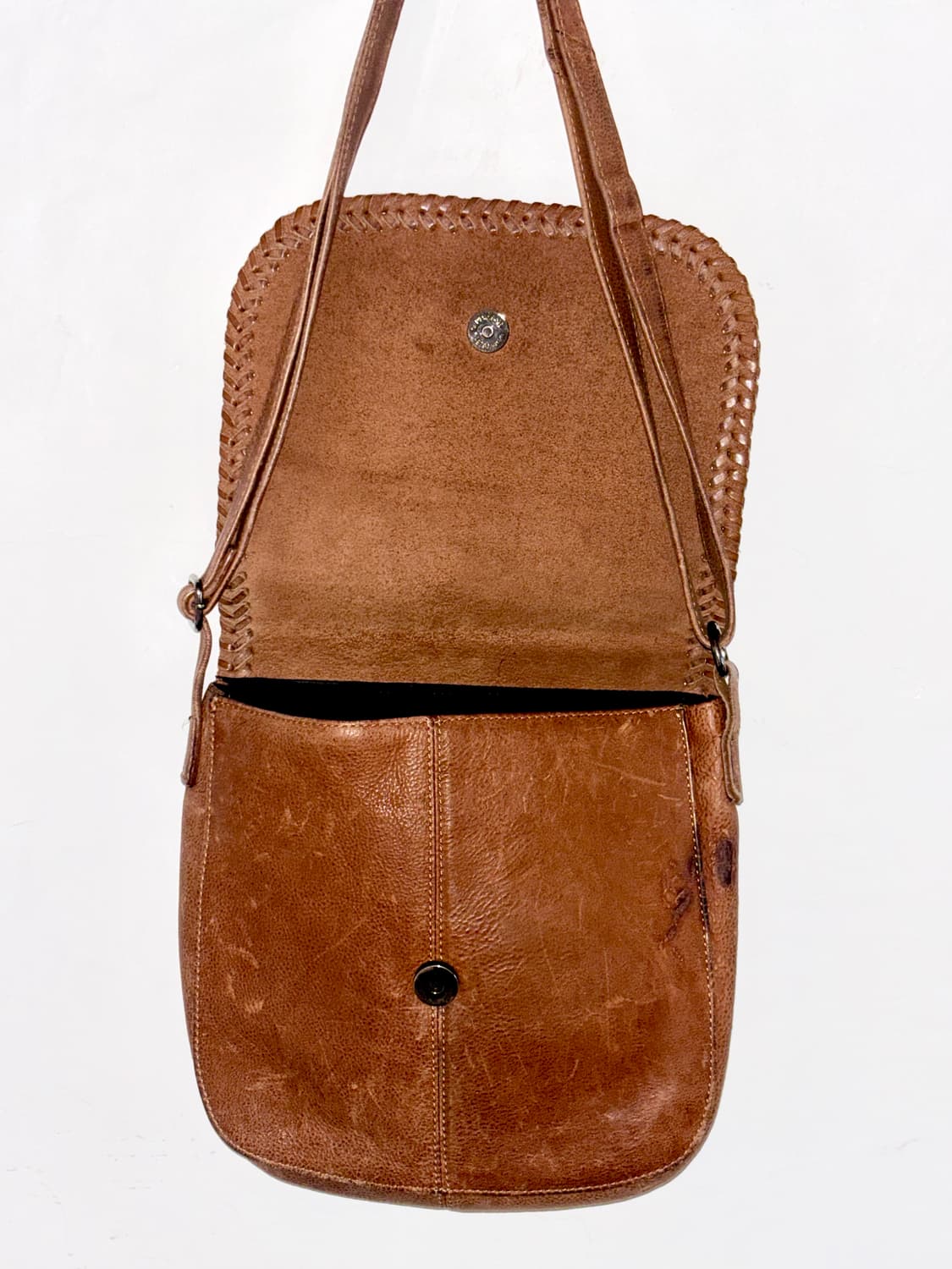 리얼 레더 빈티지 크로스백 (element) 상품이미지5