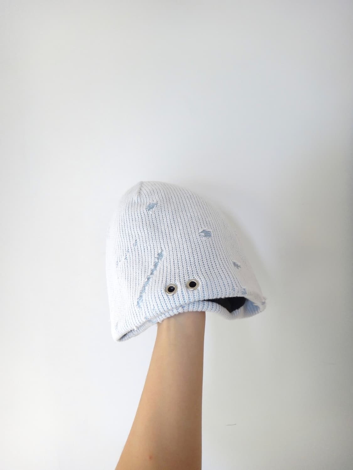 Grunge destroyed beanie / ICE BLUE 상품이미지1