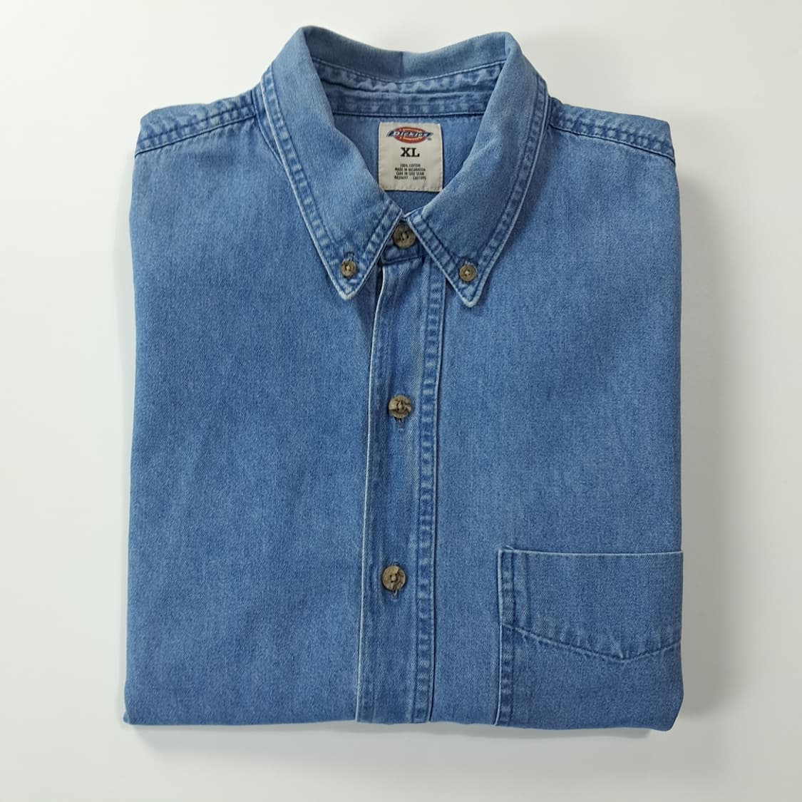 CJ271 XL 디키즈 워크웨어 블루 데님 반팔 셔츠 남방 상품이미지9