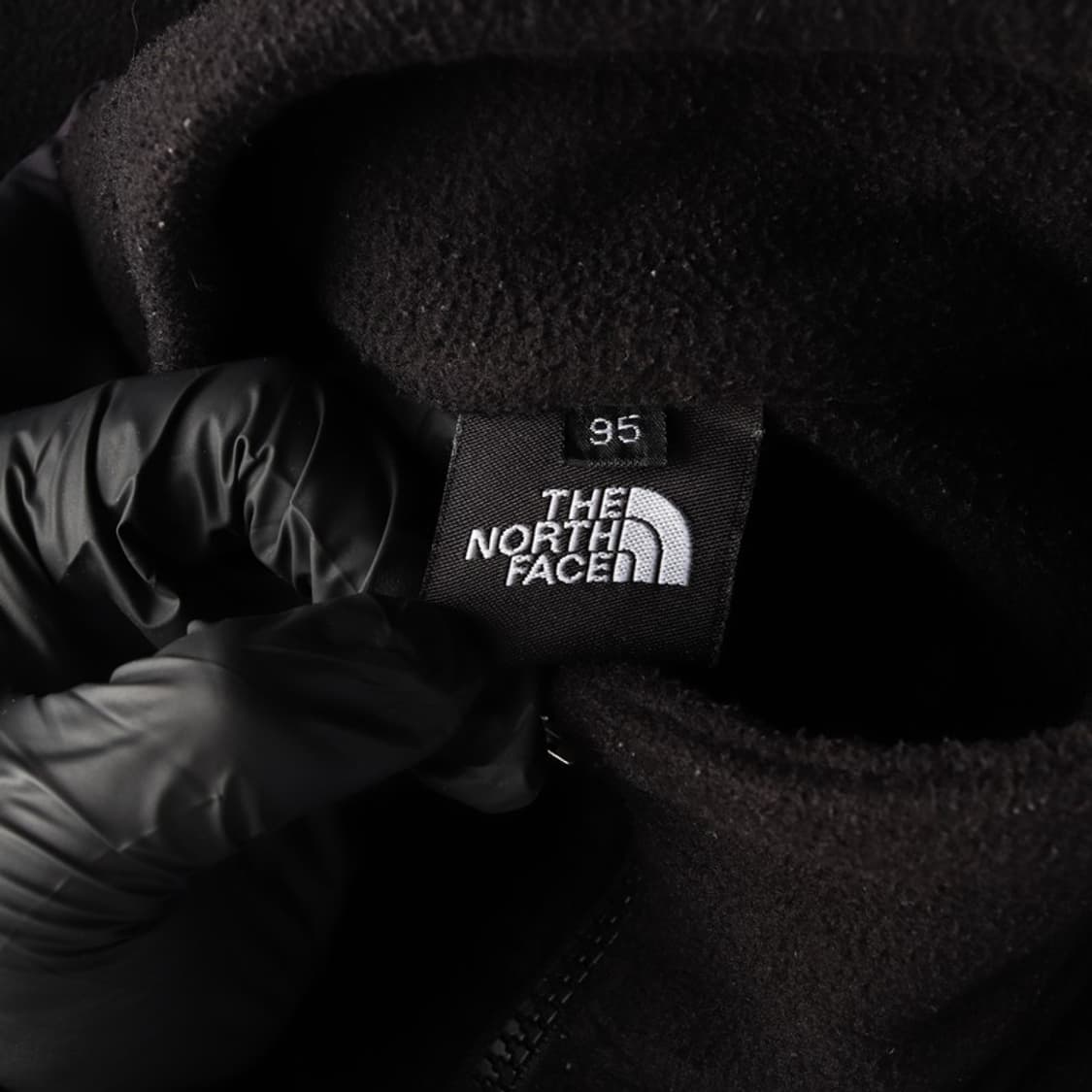 노스페이스 자수로고 배색 플리스 집업 자켓 M 상품이미지5