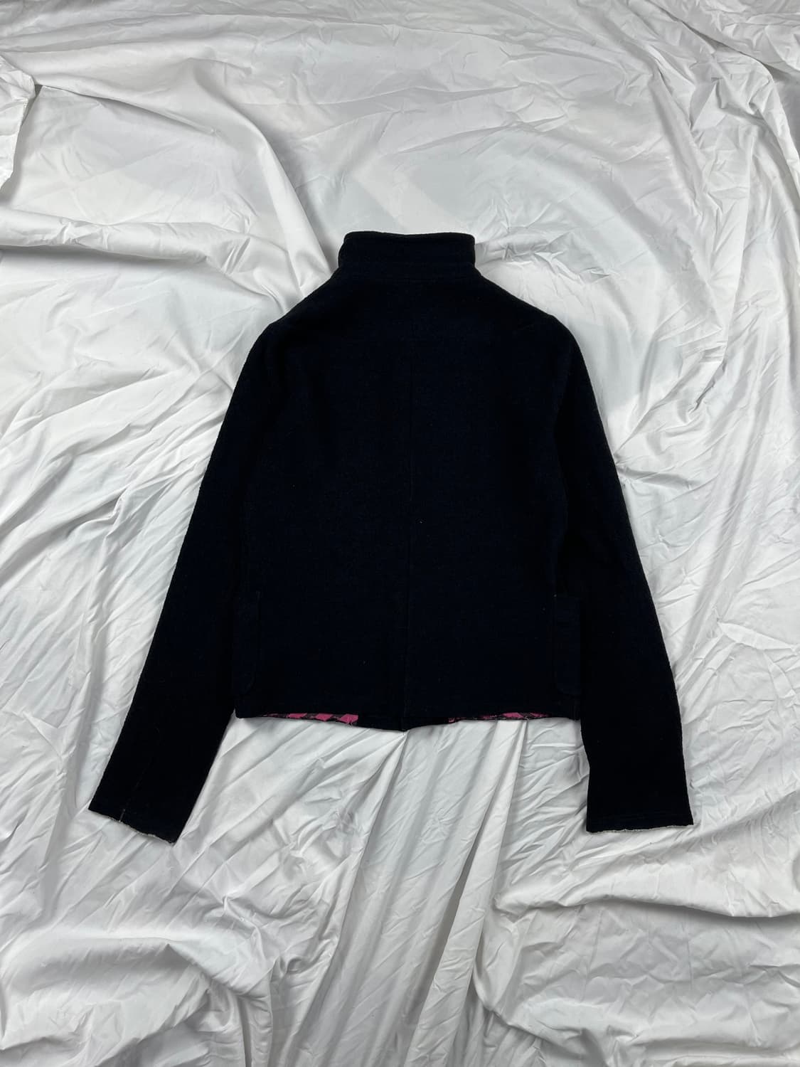 90s Comme des Garcons 축용울  소매 디스커팅 셔츠 자켓 상품이미지4