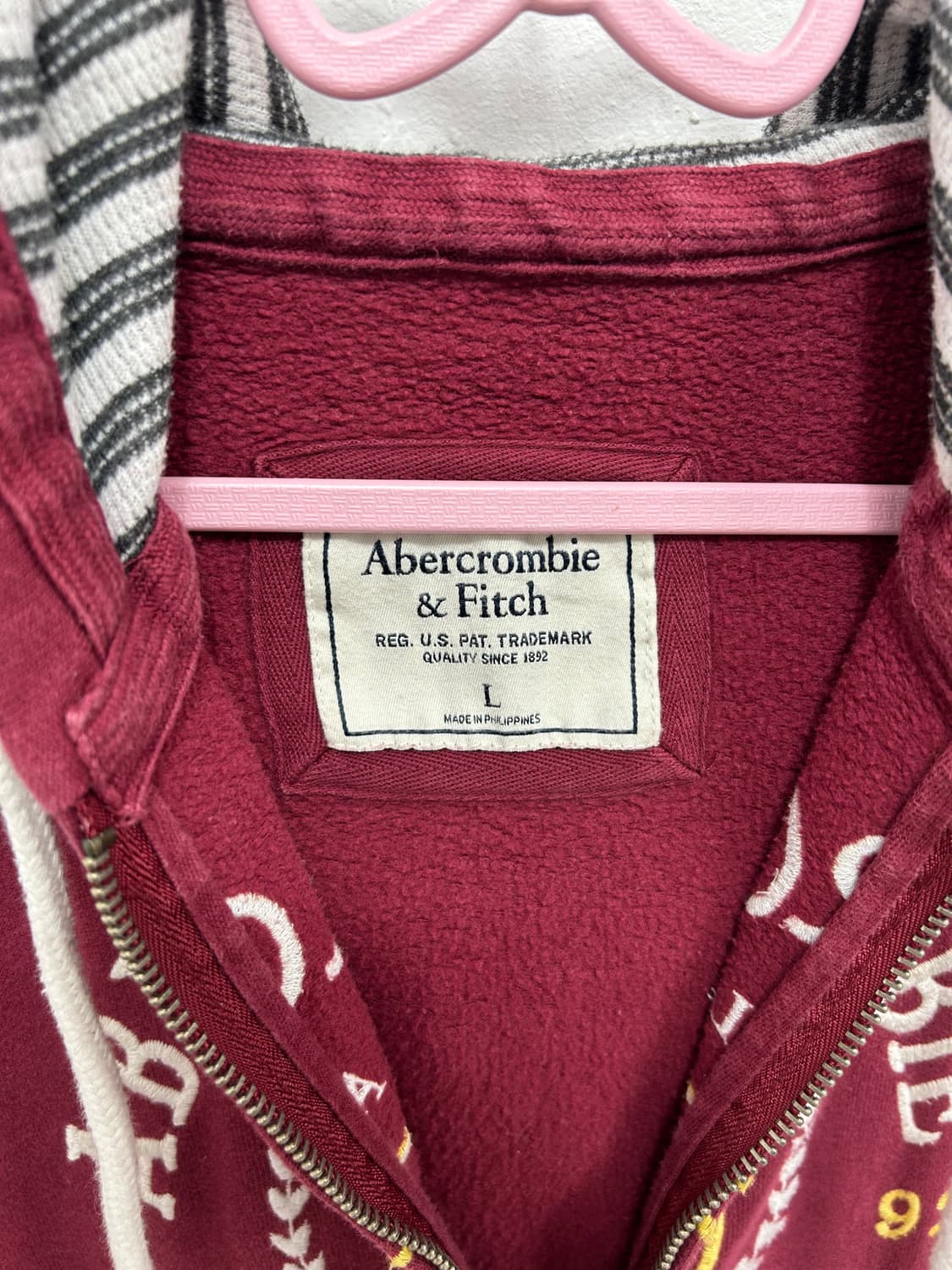 [ABERCROMBIE] 아베크롬비 체리와인 맛 후드집업 상품이미지9