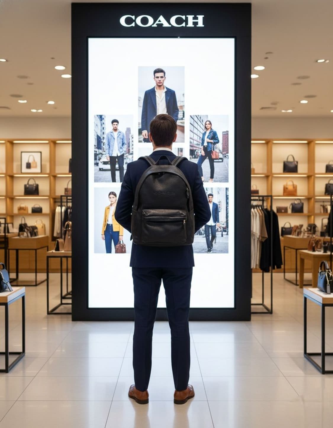 코치 레더 백팩 상품이미지2