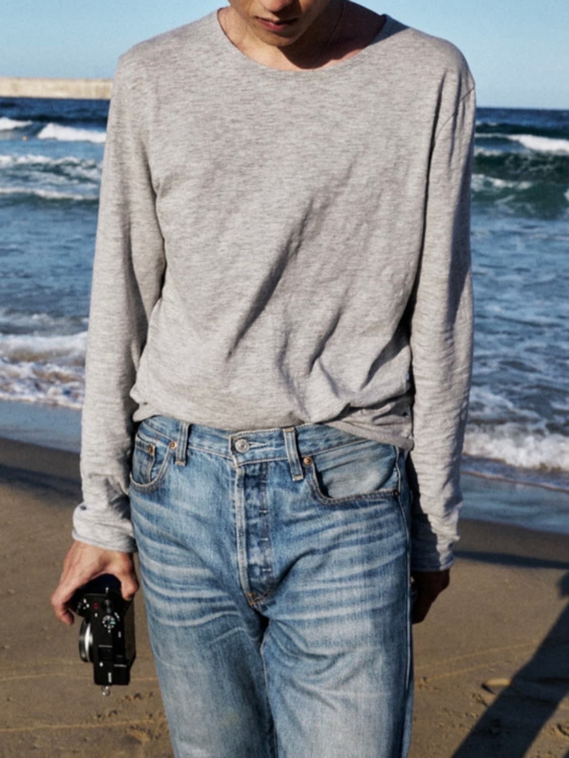 구매) Textured Roll Long Sleeve 상품이미지1