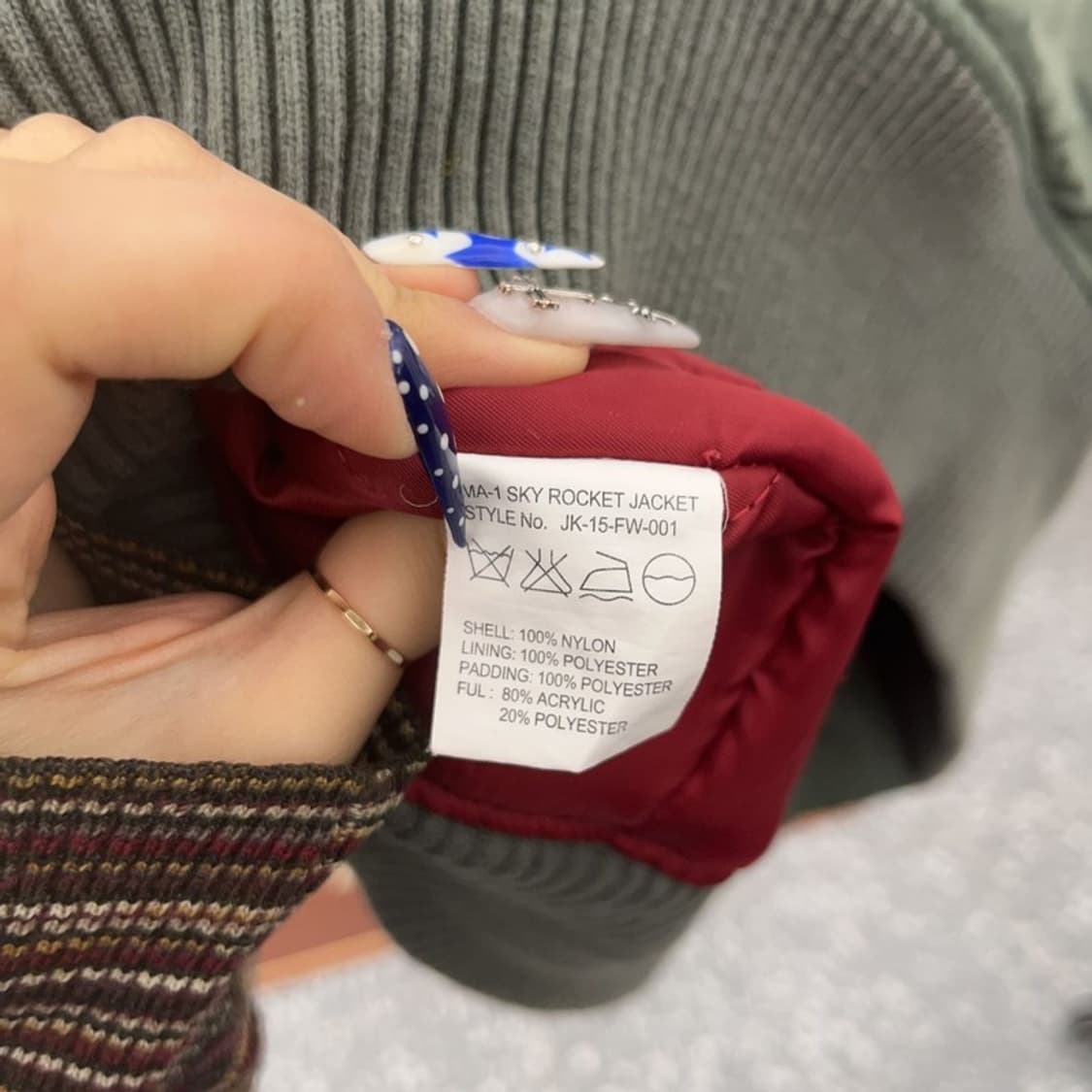 엑스톤즈 미군 파일럿 MA-1 항공점퍼 봄버자켓 105 C08765 상품이미지6