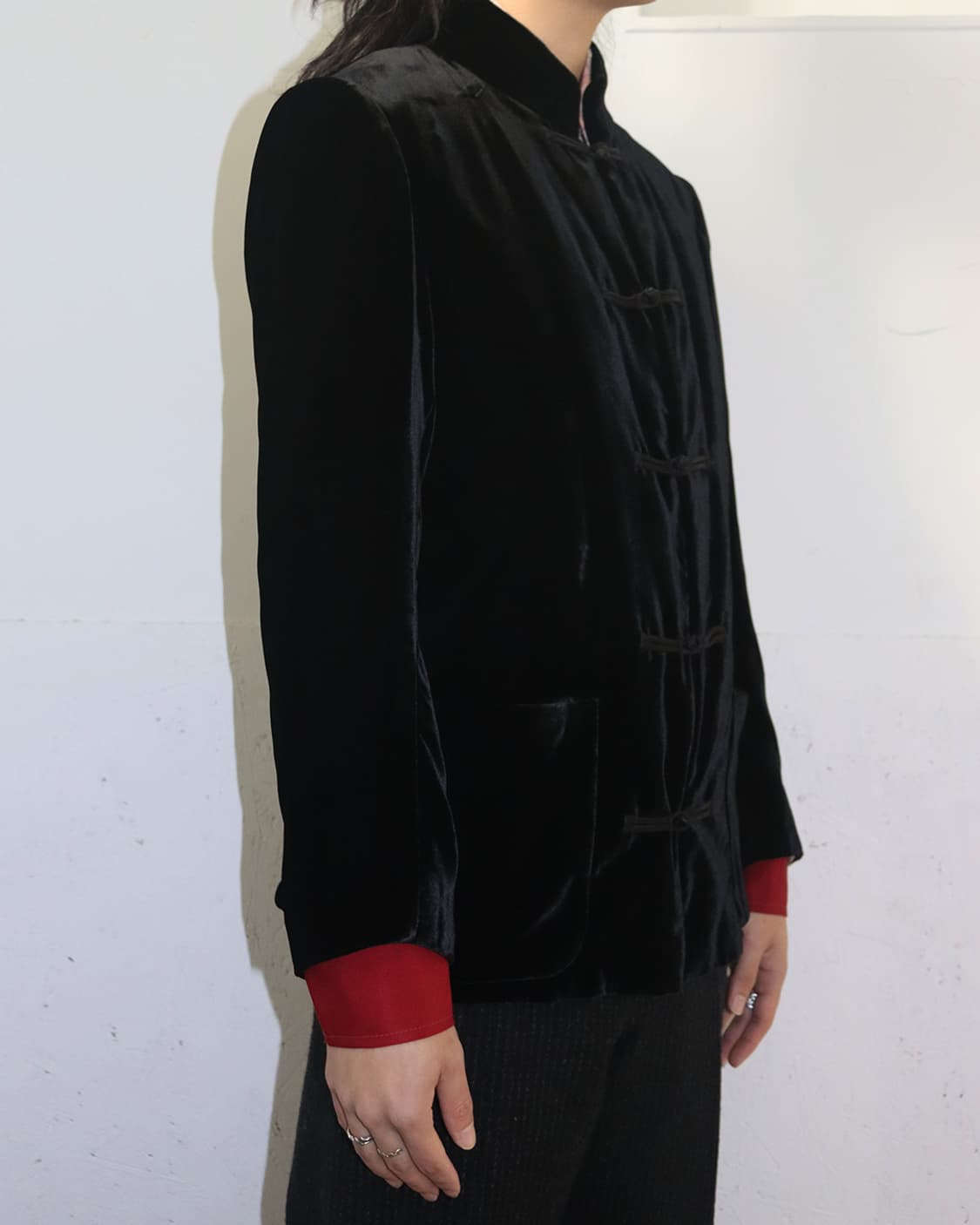 아르마니 콜레지오니 벨벳 쿵푸 자켓 상품이미지3