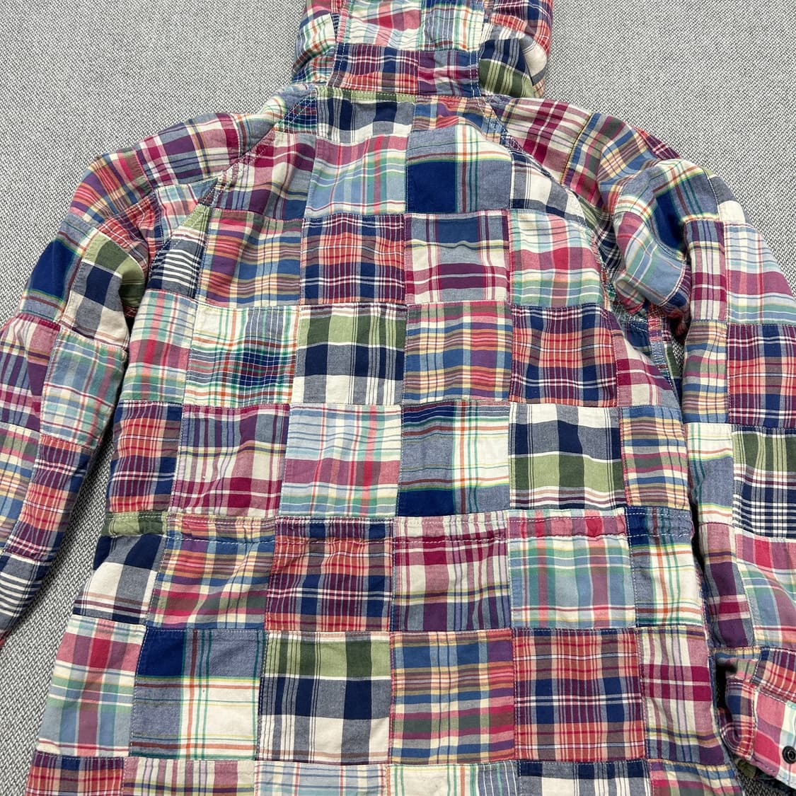 폴로 마드라스 패치워크 체크 자켓(S) 상품이미지5