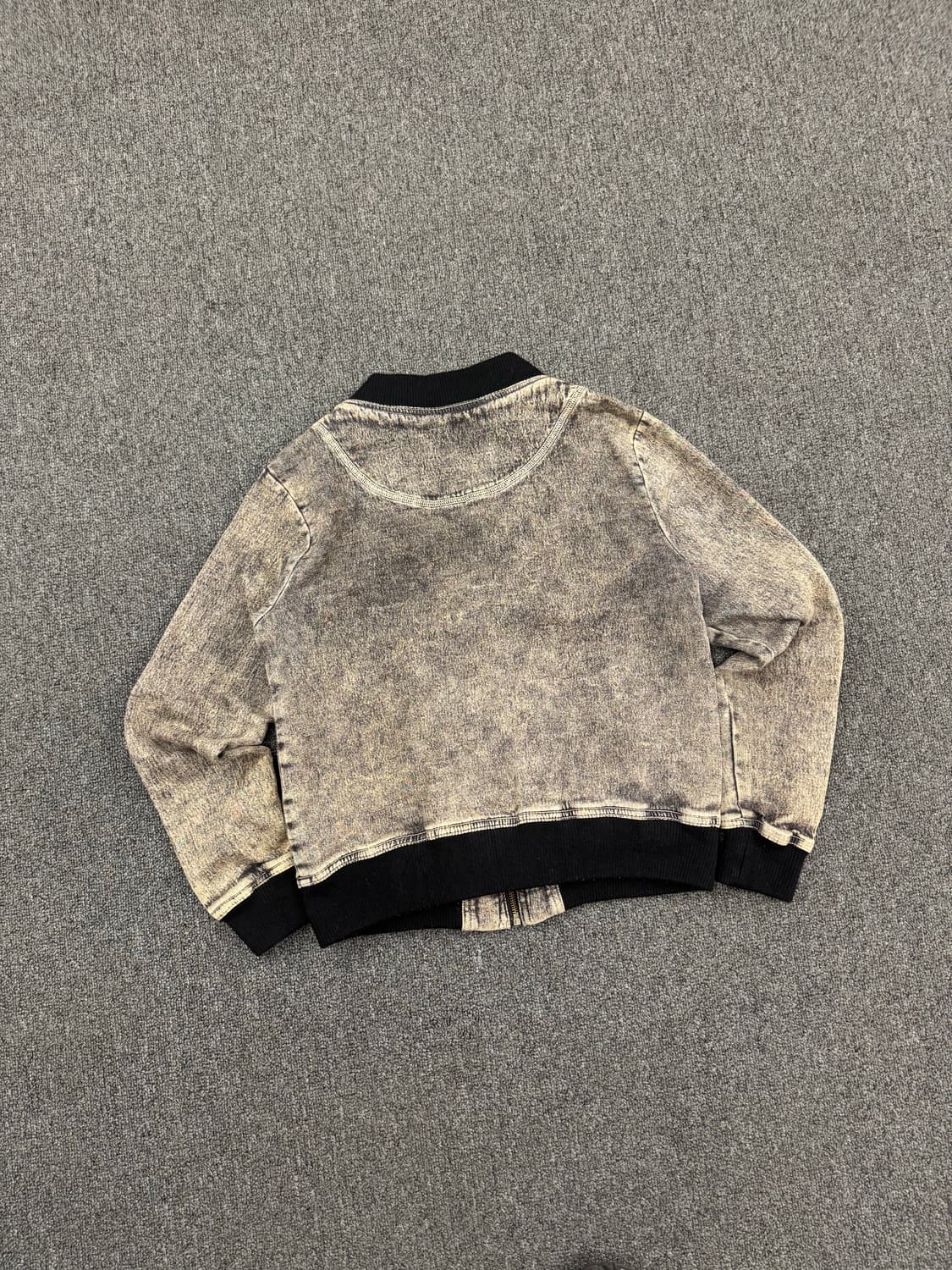 M)Japanese vintage 워싱 여성 데님 바시티 자켓 상품이미지4