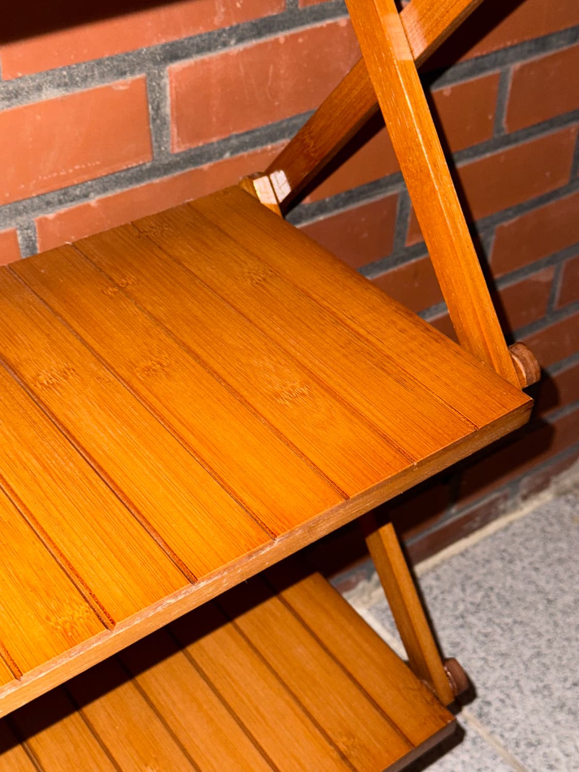 Onceweeklife 4단 우드 캠핑 접이식 선반  상품이미지3