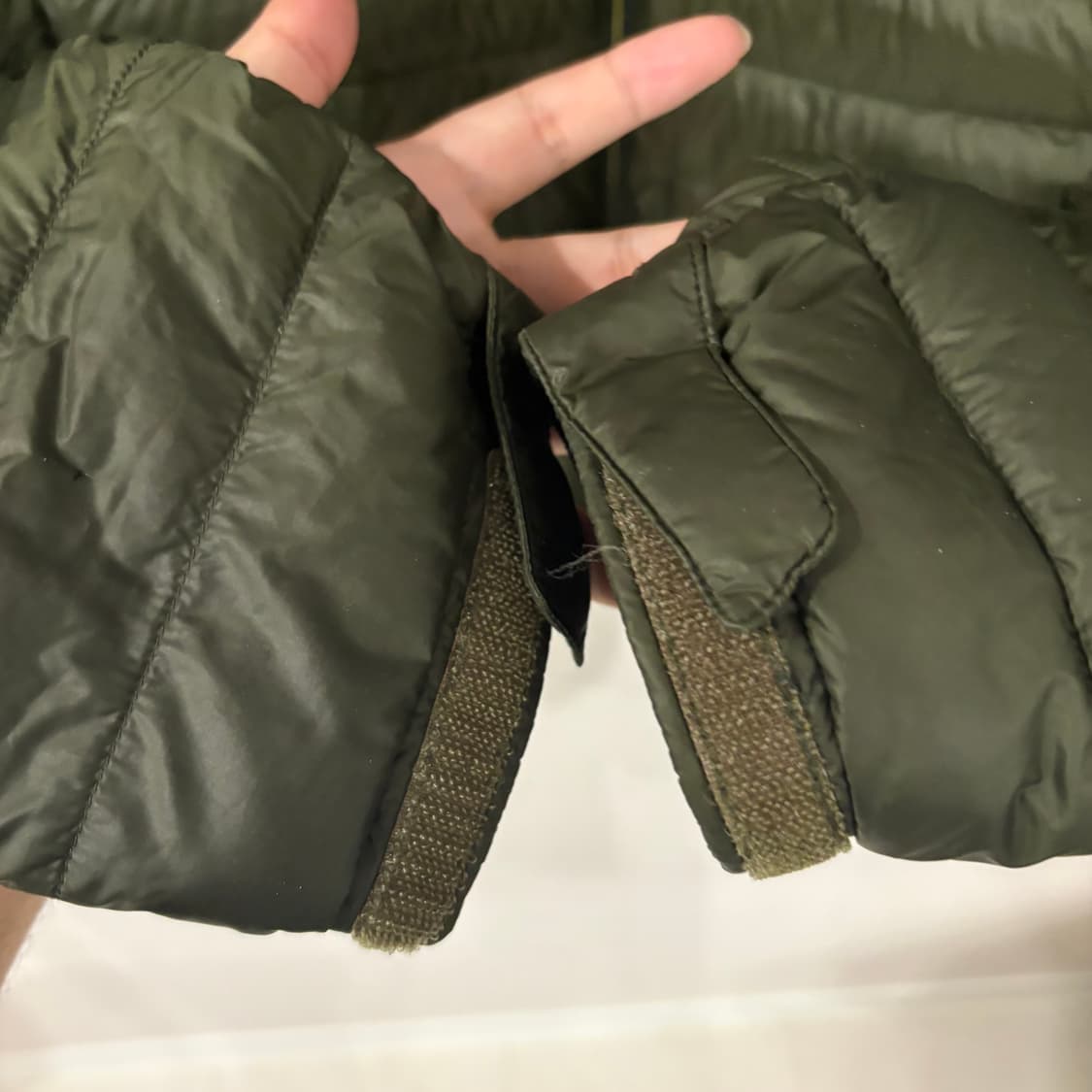 블랙야크 B 제로 경량 구스패딩 105 카키 상품이미지4