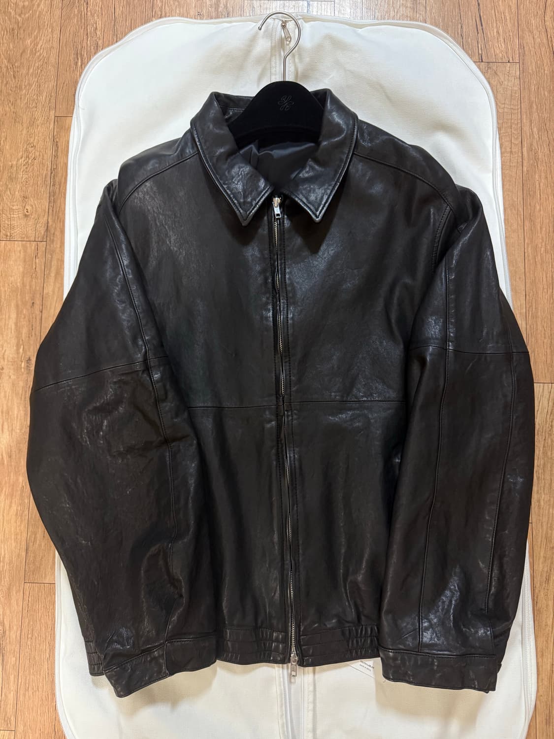 [M] youth 유스 워시드 레더 블루종 상품이미지2