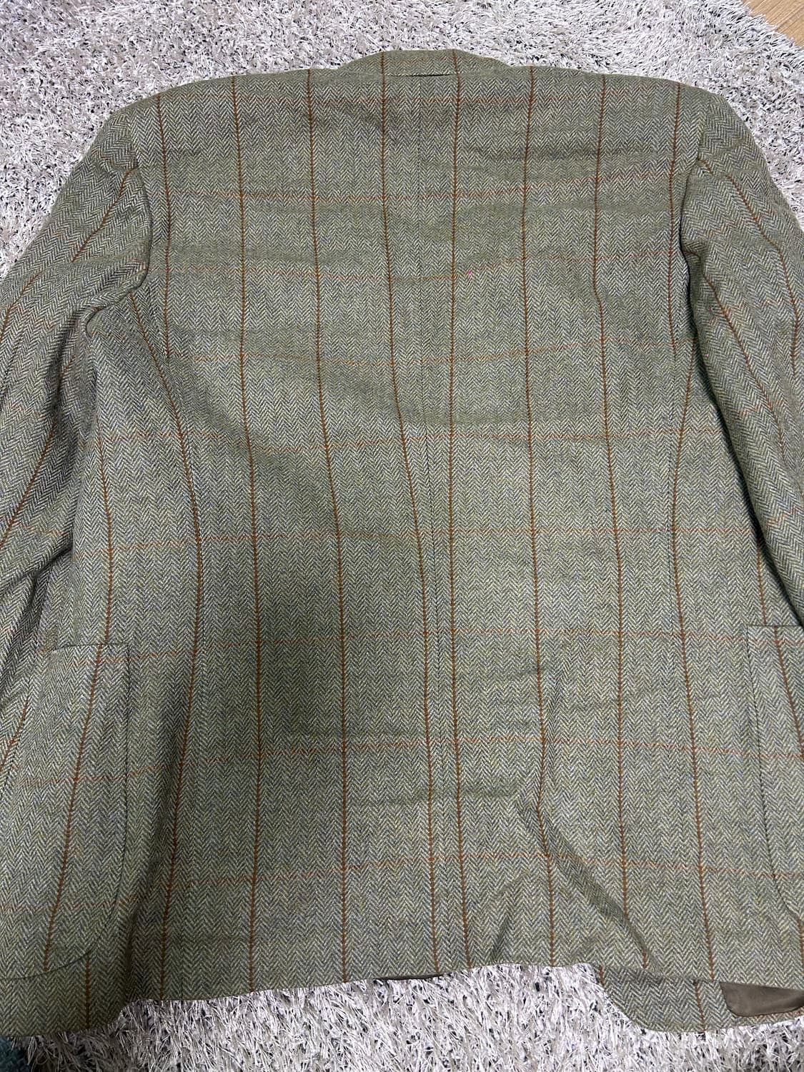 이태리제 카날리 체크 블레이저 사이즈 100~105 상품이미지6