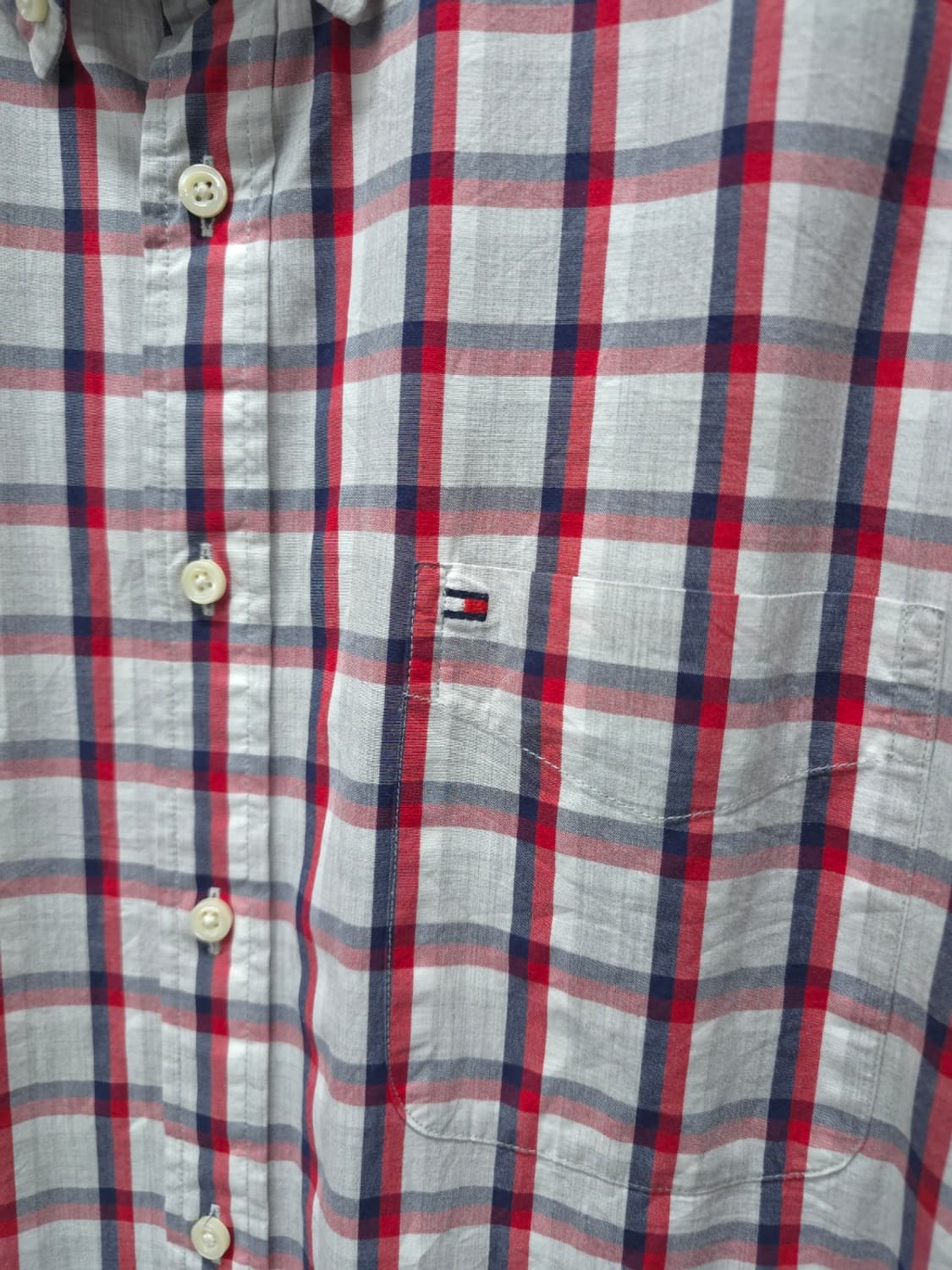 타미힐피거 남성 클래식 체크 남방 봄여름 셔츠 (105~110) 상품이미지3