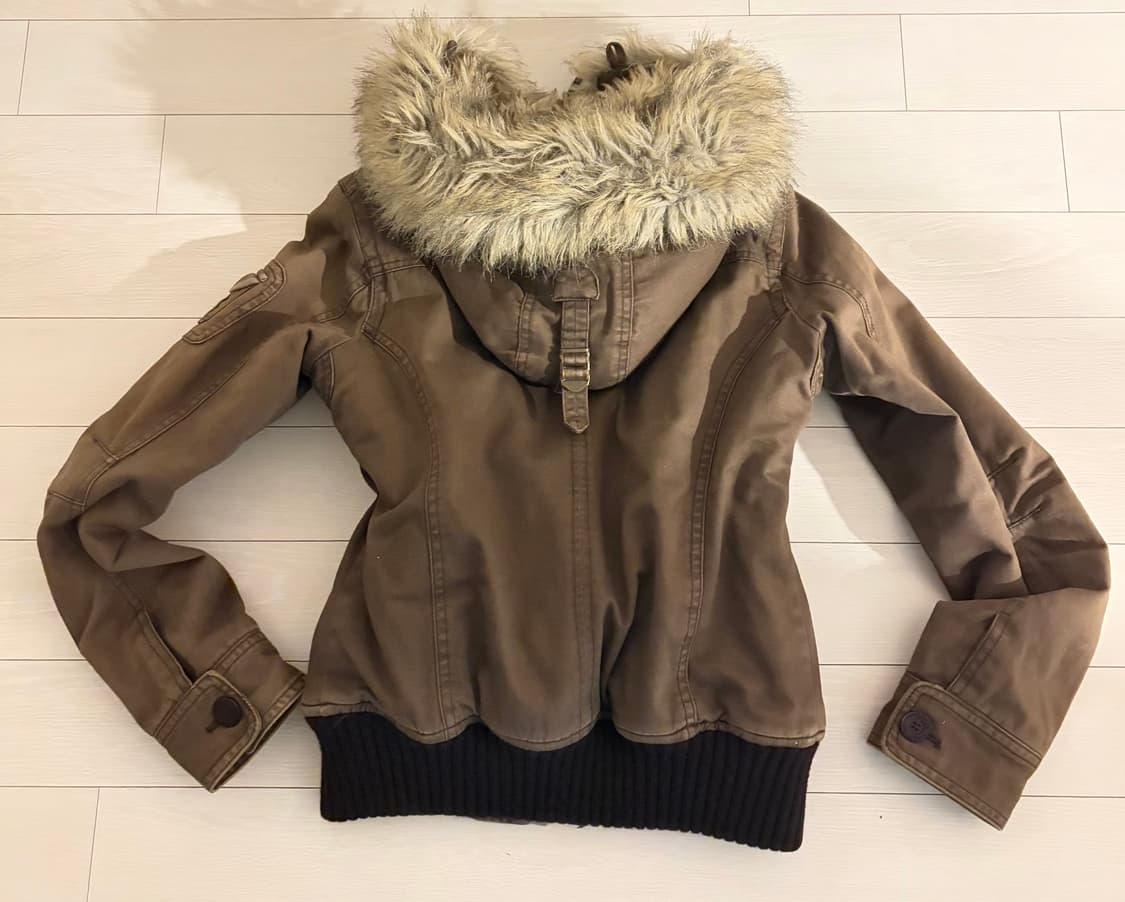 아베크롬비 울프죠 퍼 봄버 자켓 브라운 상품이미지2