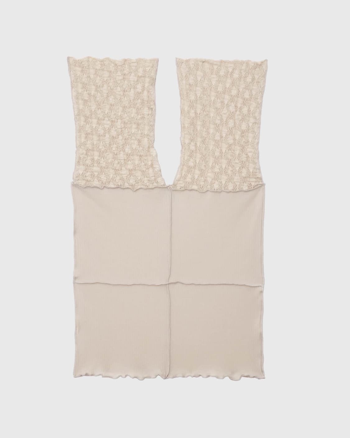 [XS,S,M]베이스레인지 Nehru 슬리브리스 탑/베이지 상품이미지5