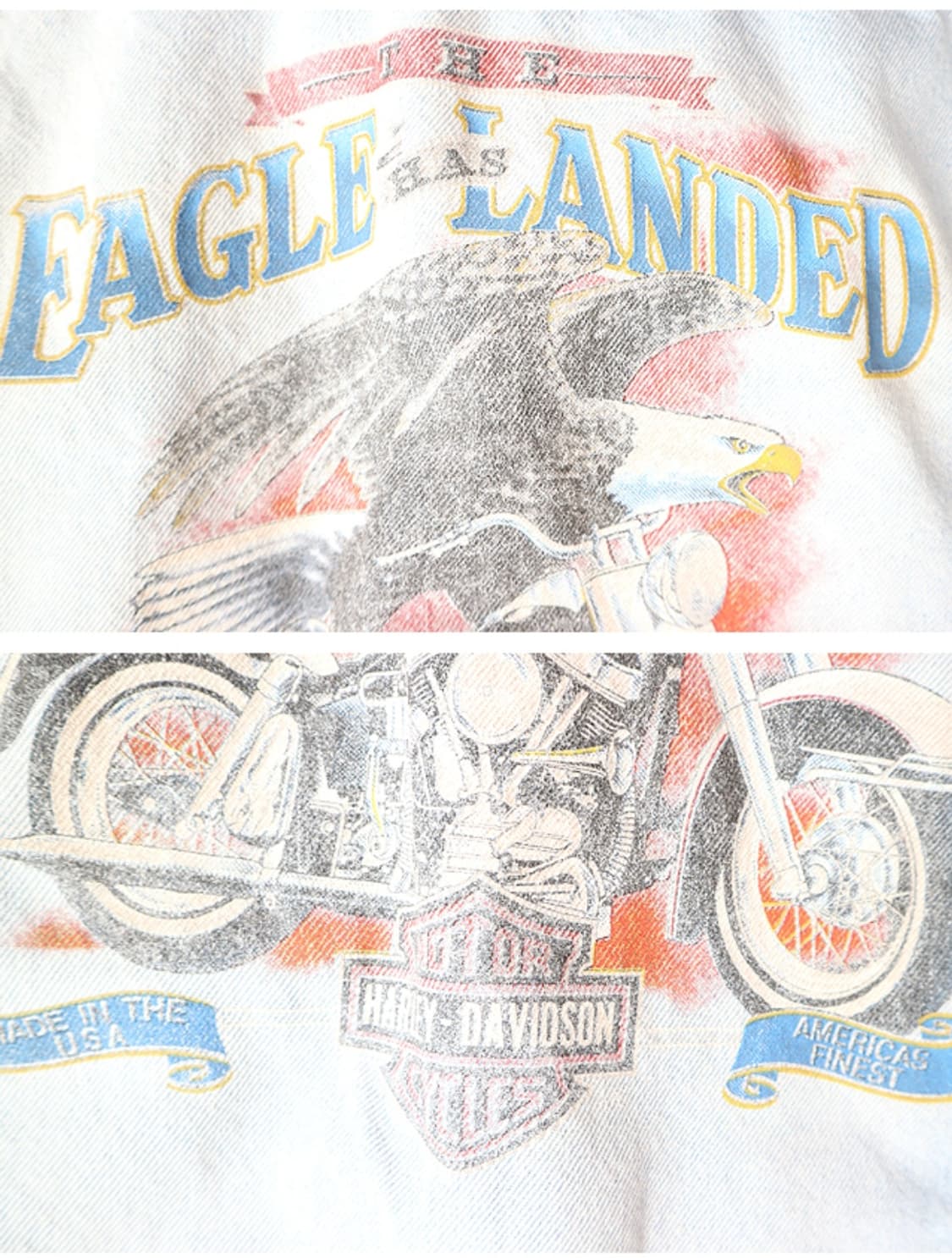 
미국산 90S Harley Davidson 할리데이비슨 빈티지 데님자켓 상품이미지8